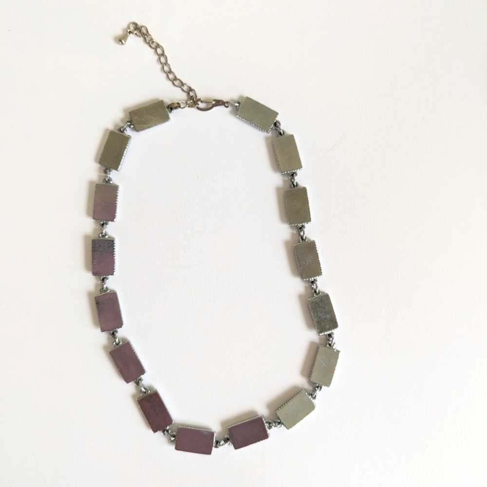 Abolone Shell Adjustable Rectangular Link Choker … - image 4